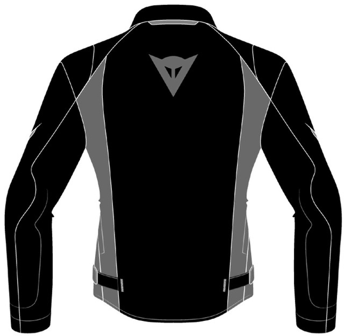 Dainese Veloce D-Dry Damer Motorcykel TextilJacka svart/grå/vitt 38 Figur 2
