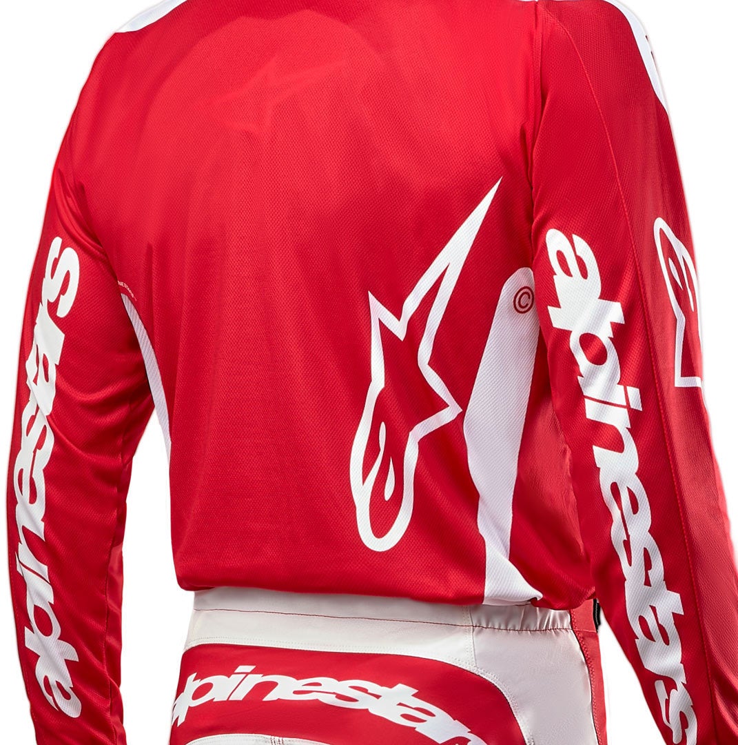 Alpinestars Fluid Lurv Motocross Jersey rot/weiß S Abbildung 2