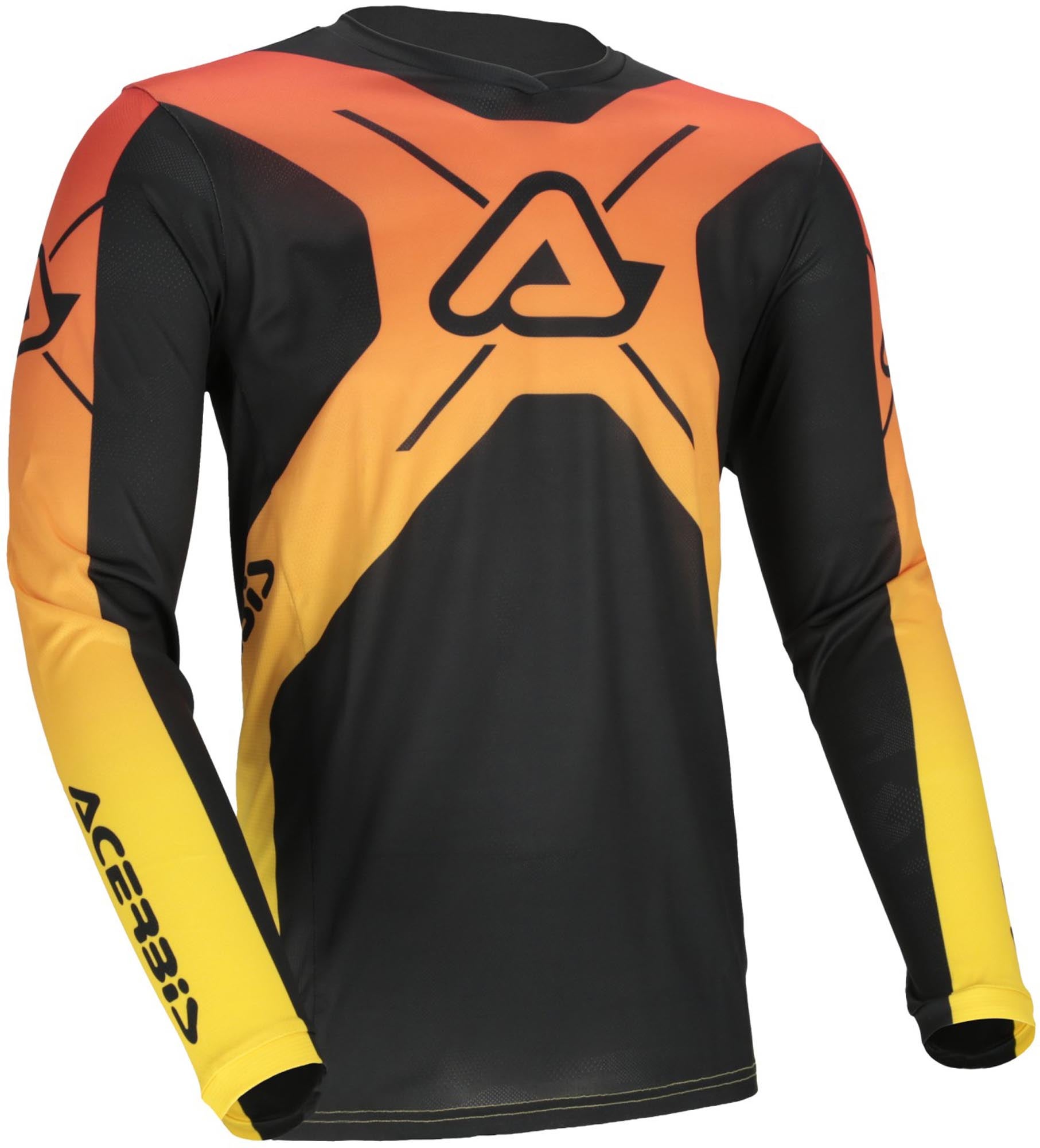 Acerbis MX J-Track Inc 2.0 Graphic Motocrosstrøje sort/gul L Figur 1