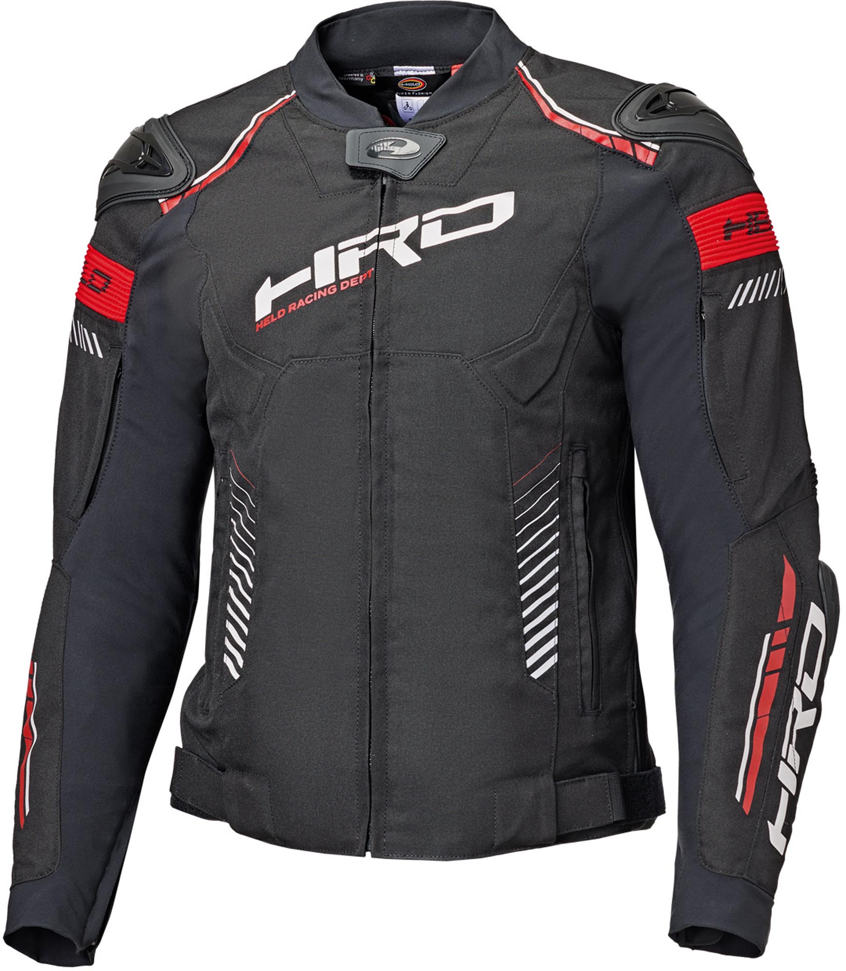 Held Grind X Top Motorcycle Textile Jacket black/red/white Long M Figure 1