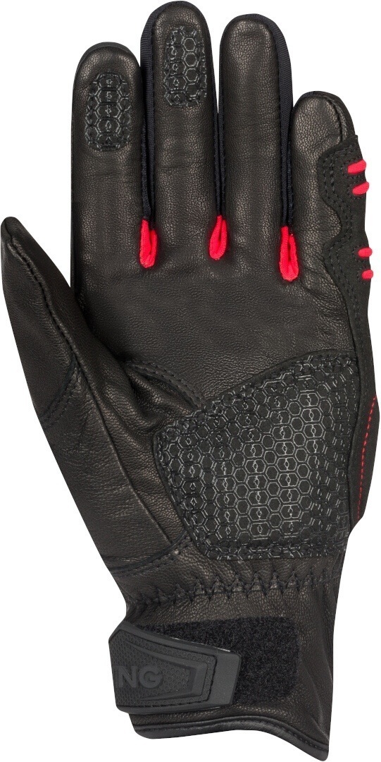 Bering Pitts Mesh Mănuși pentru motociclete pentru doamne Negru/Roșu XL Figura 2