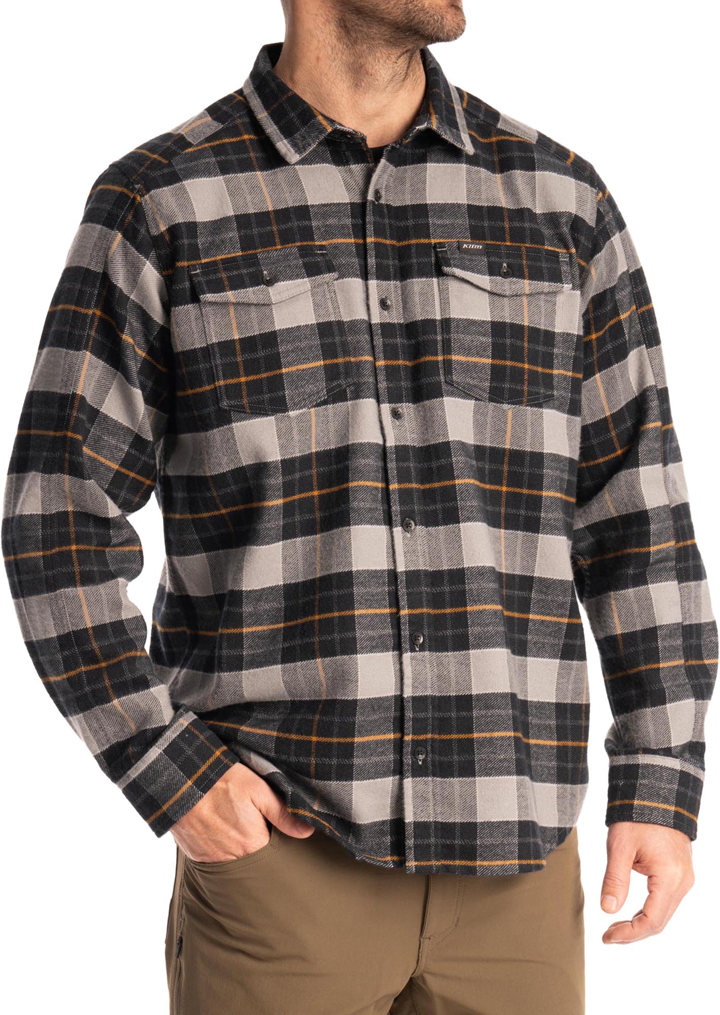 Klim Owen Flannelskjorte grå 2XL Figur 2