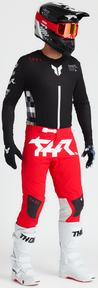 Thor Sportmode Riot Motocross Pants red/white/black 36 Figure 5