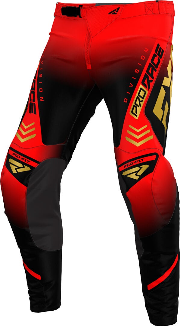 FXR Revo 2024 Motocross bukser sort/rød 36 Figur 1