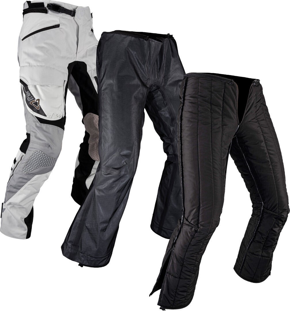Leatt ADV Multitour 7.5 waterproof Motorcycle Textile Pants grey/black Short XXL Figure 5