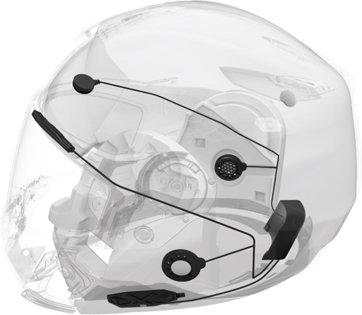 Nexx X.Vilitur Plain Klapphelm titan L Abbildung 3