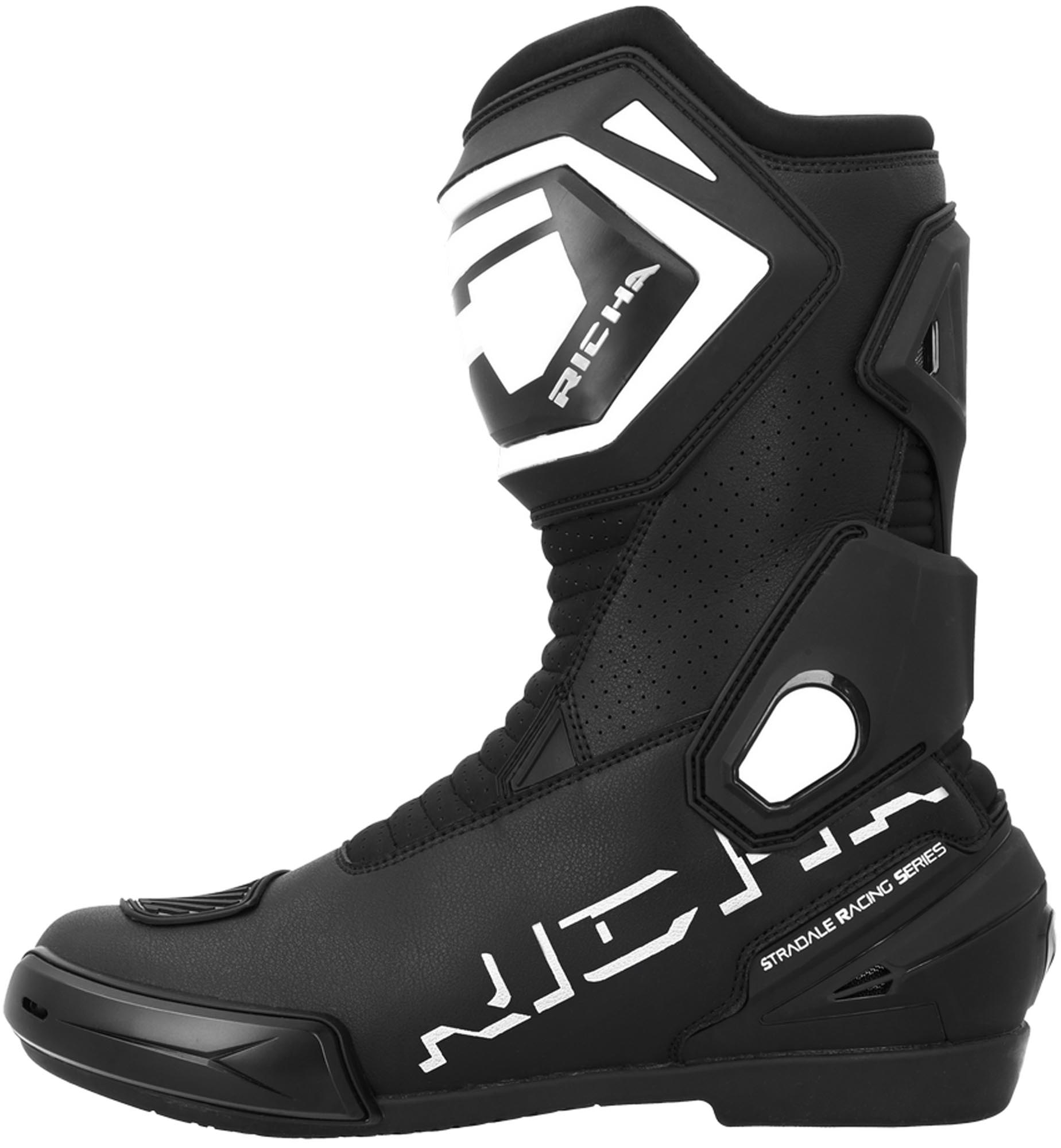Richa Speedmaster Motorrad Stiefel schwarz/weiß 42 Abbildung 1