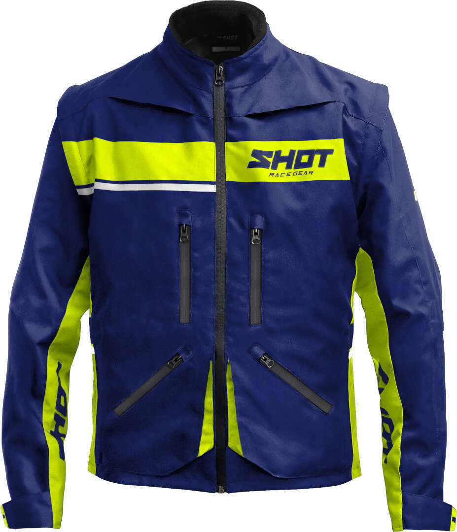 Shot Contact Assault 2.0 Motocross Jacket blue/neon-yellow M Figure 1