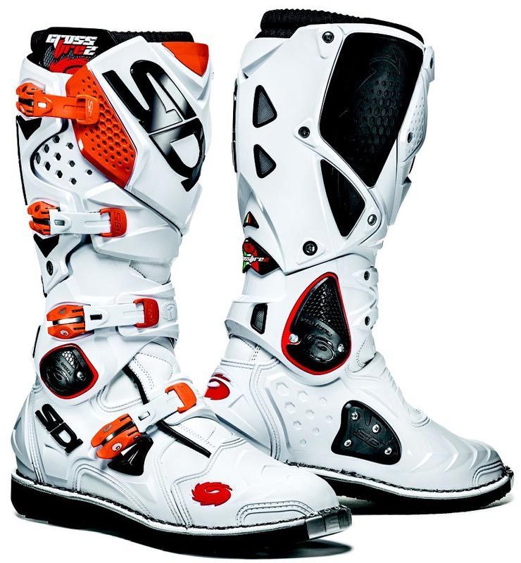 Sidi Crossfire 2 Bottes Motocross Blanc/Orange 46 Figure 1