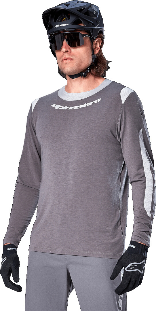 Alpinestars A-Dura Dri Wool Tricoul cu mânecă lungă pentru bicicletă Gri închis S Figura 2
