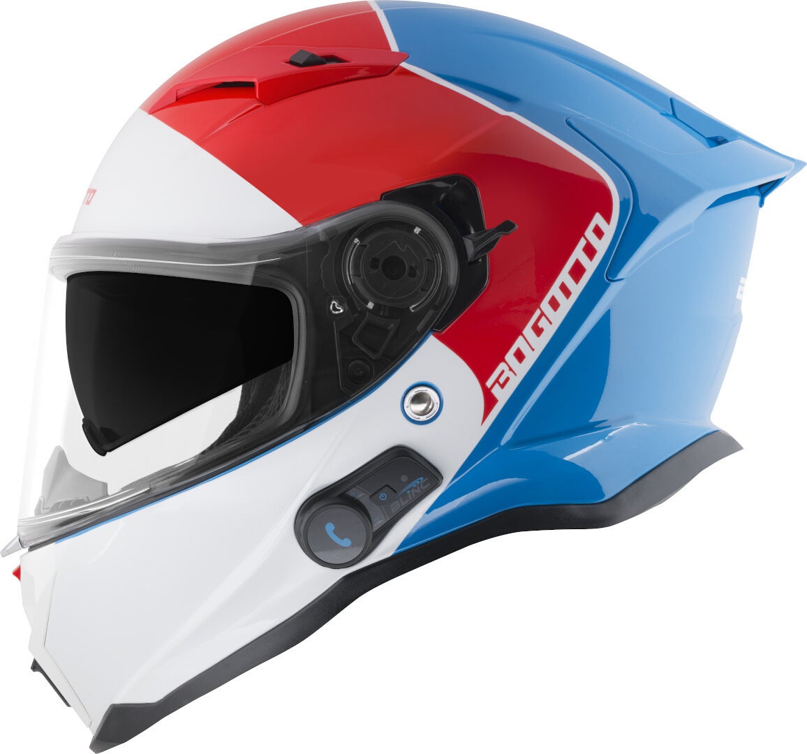 Side view of Bogotto H153 BT SPN Bluetooth Helmet