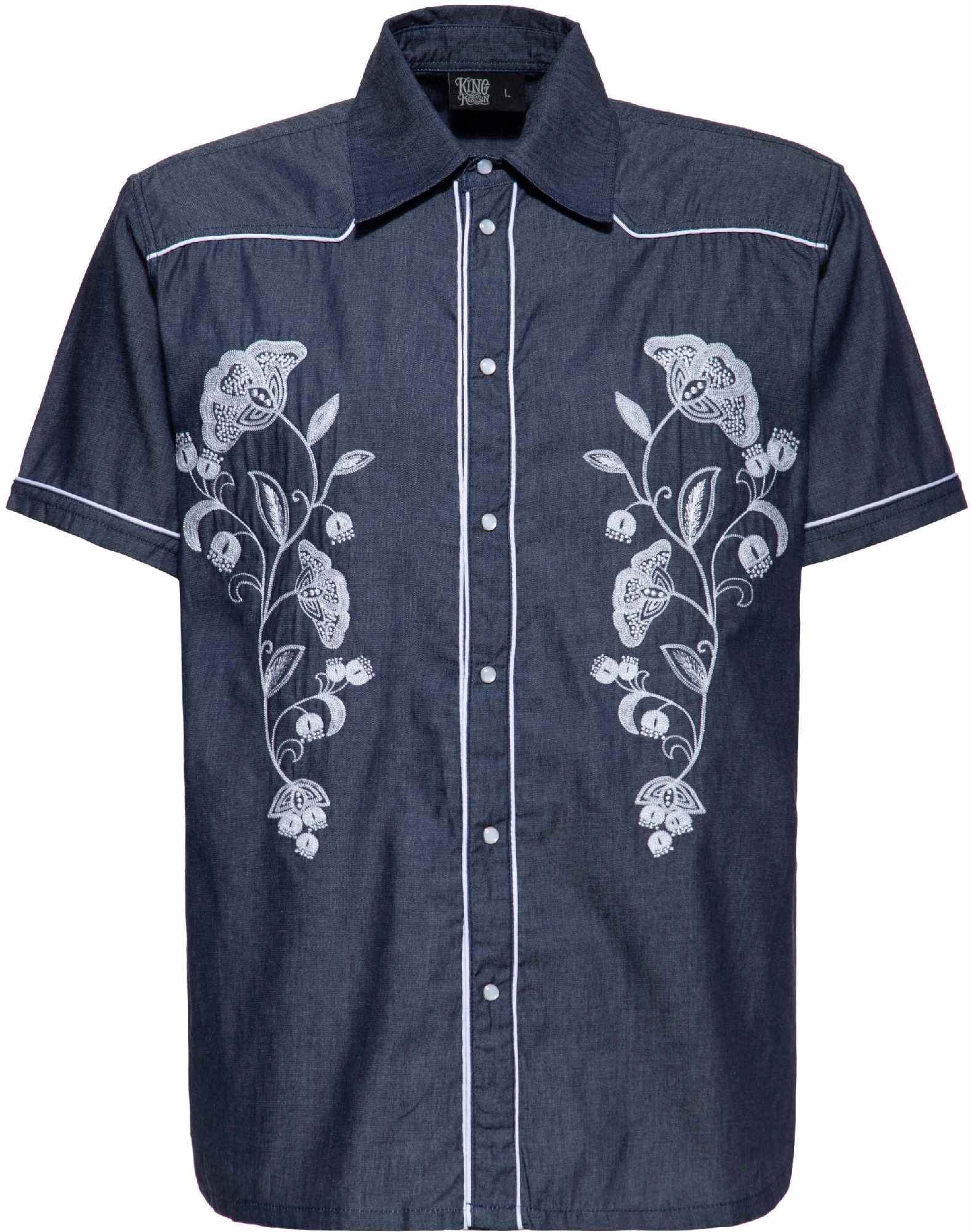 King Kerosin Western Chemise à manches courtes S Figure 1