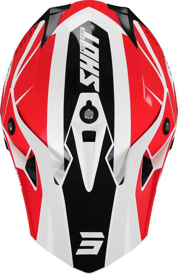 Shot Pulse Revenge Casco motocross nero/bianco/rosso M (57/58) Figura 3