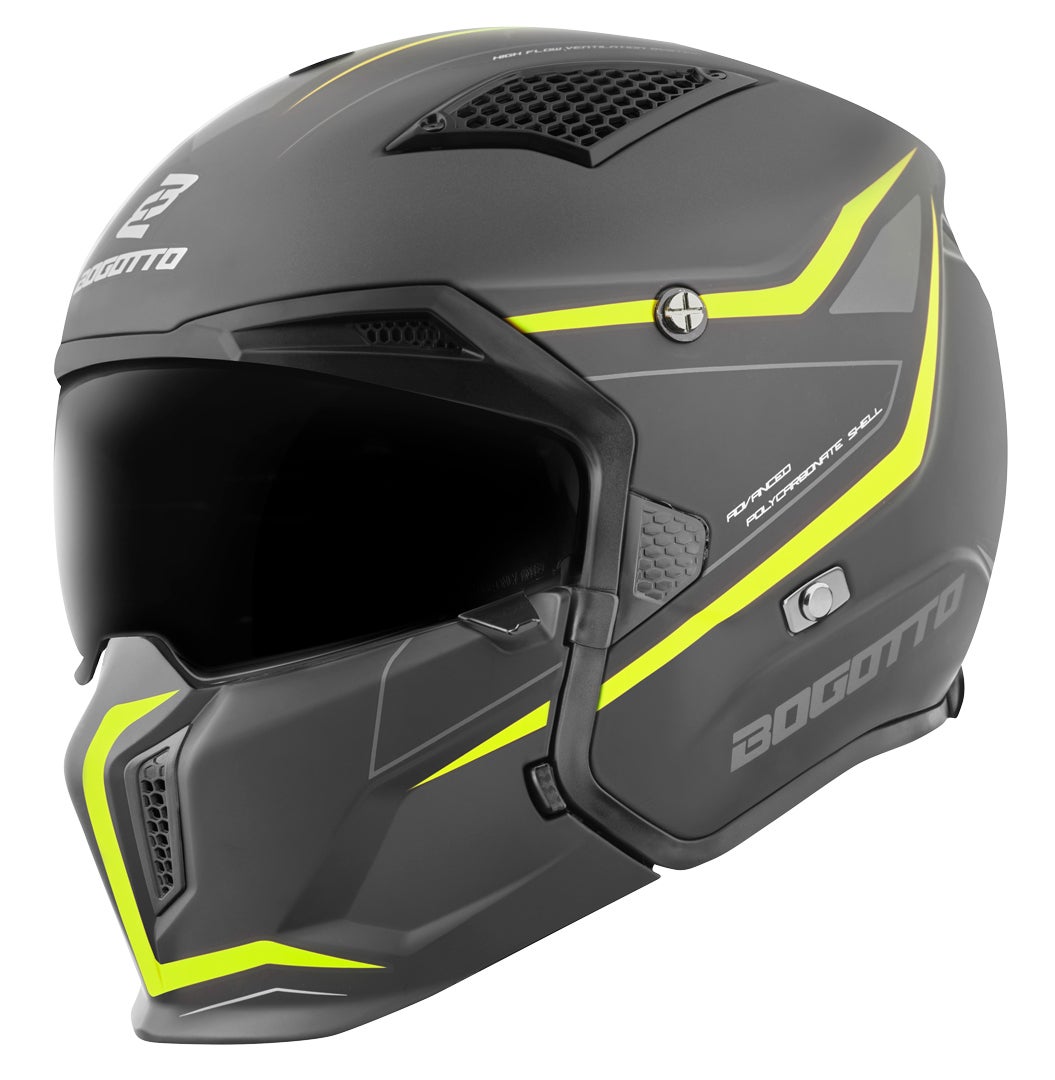 Bogotto Radic WN-ST Casco giallo/nero L Figura 1