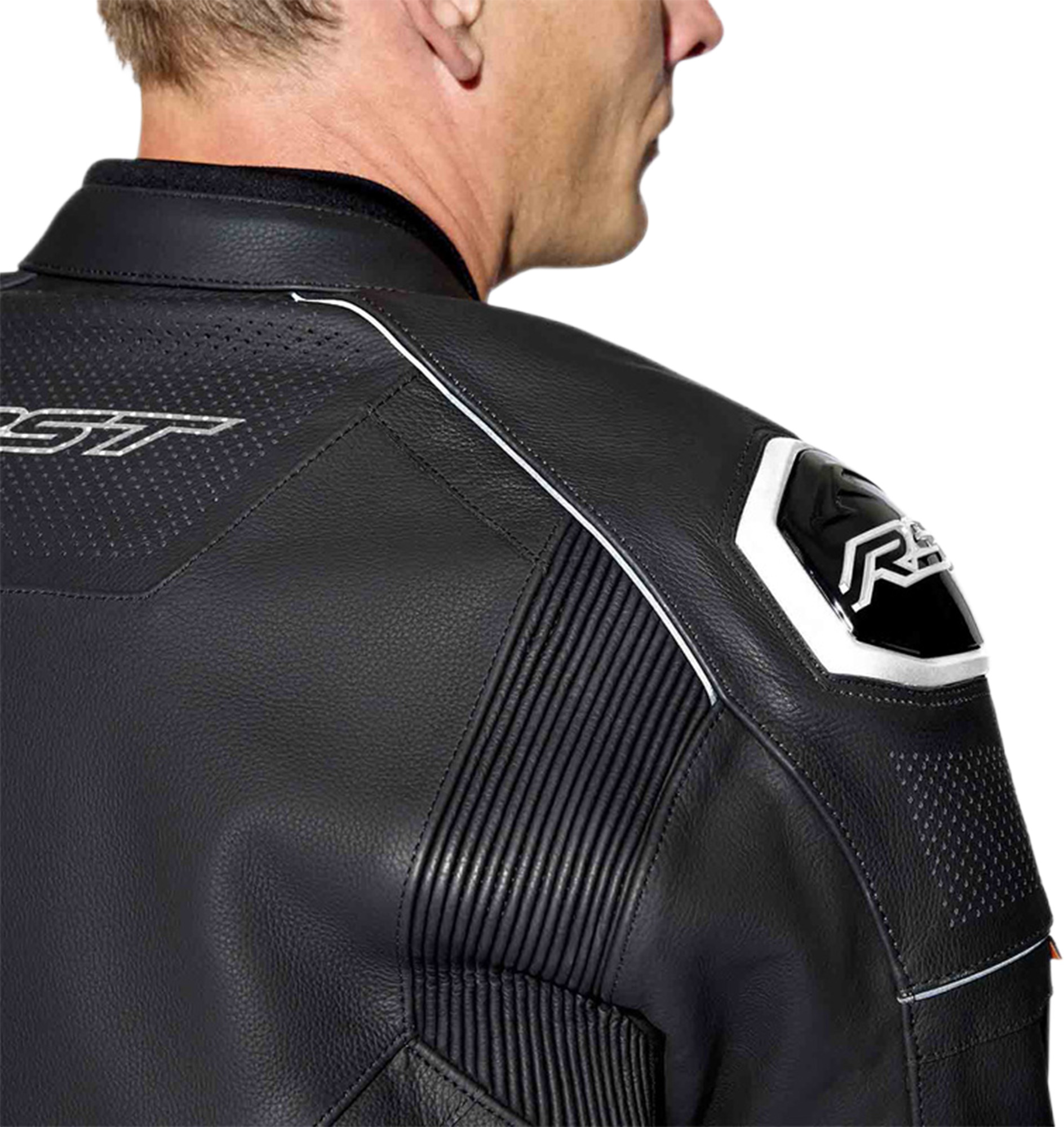RST S1 D3O Veste en cuir de moto perforée Noir/Blanc 62 Figure 7