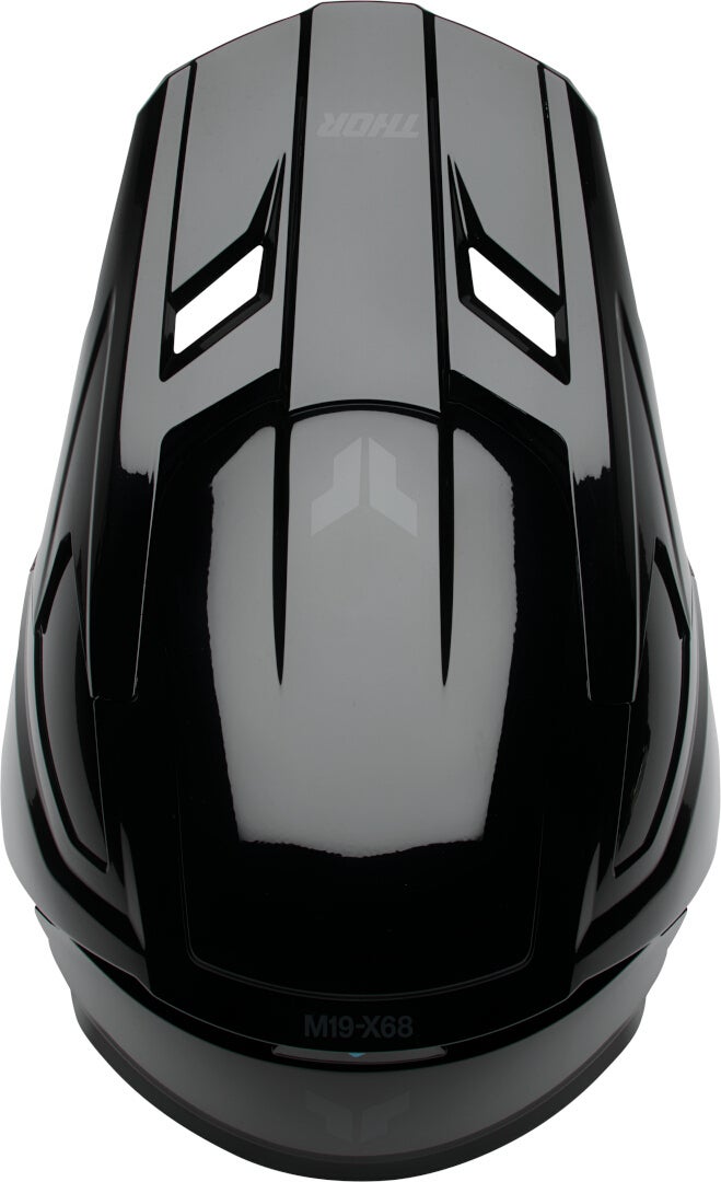 Thor Fleet Blackout Gloss Capacete de motocross infantil Y/S (48/49) Figura 4