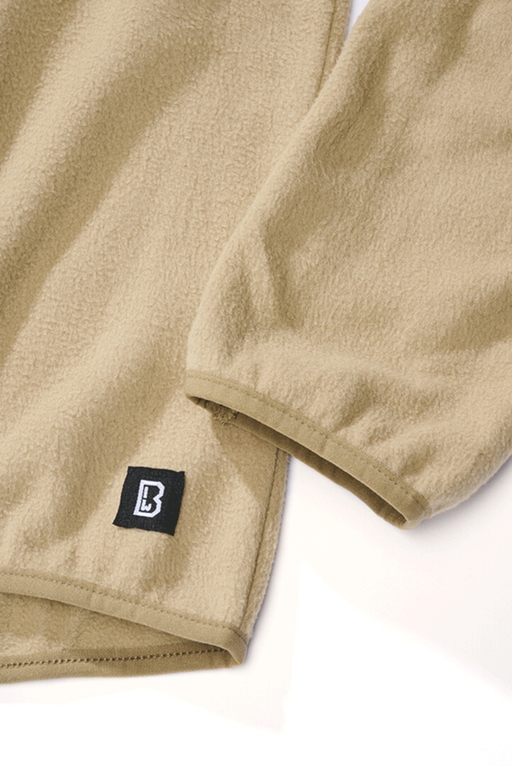 Brandit Fleece Ripstop Maglione con mezza zip beige L Figura 2