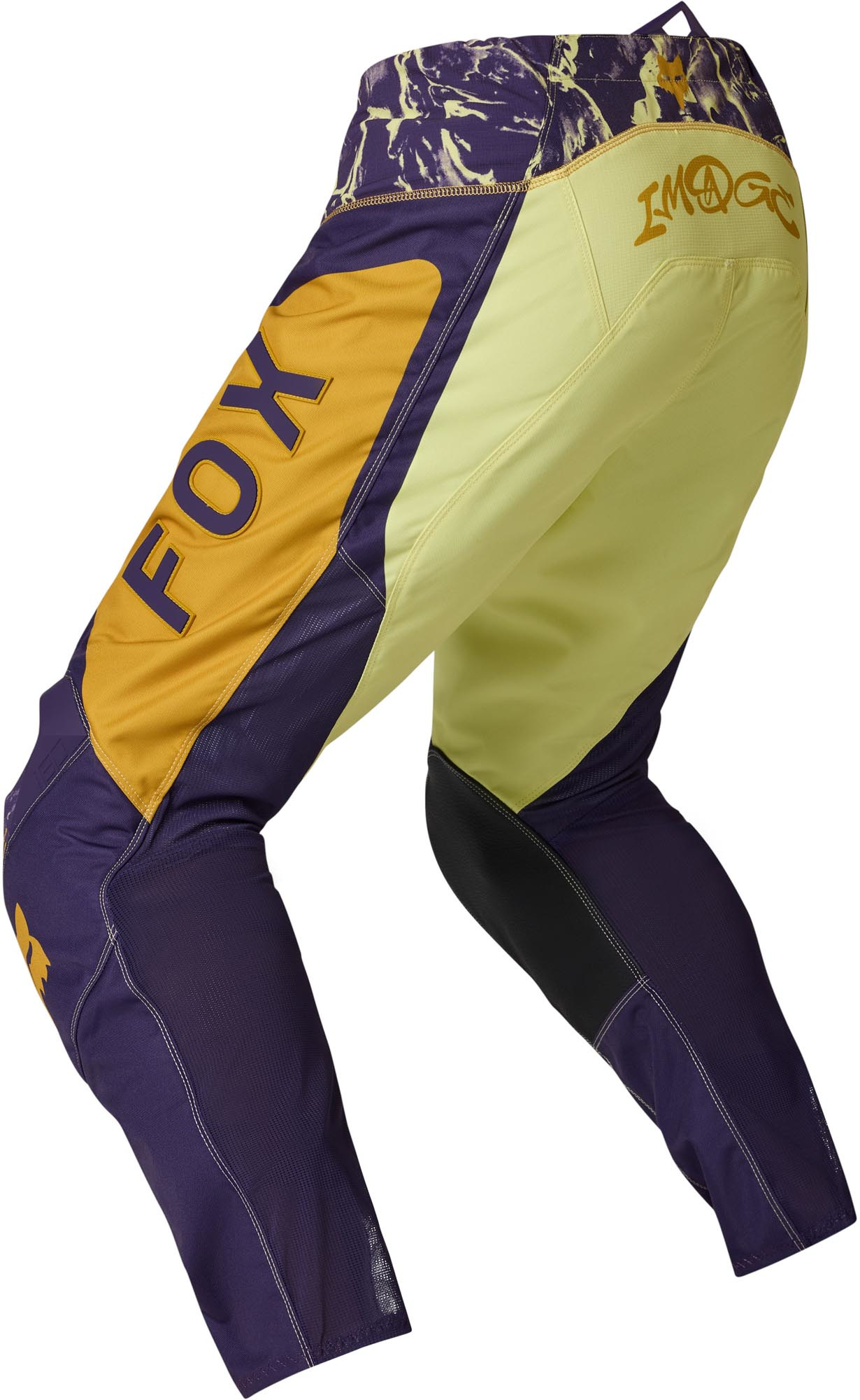 FOX 180 Image Print Motocross Pants purple/yellow 34 Figure 2