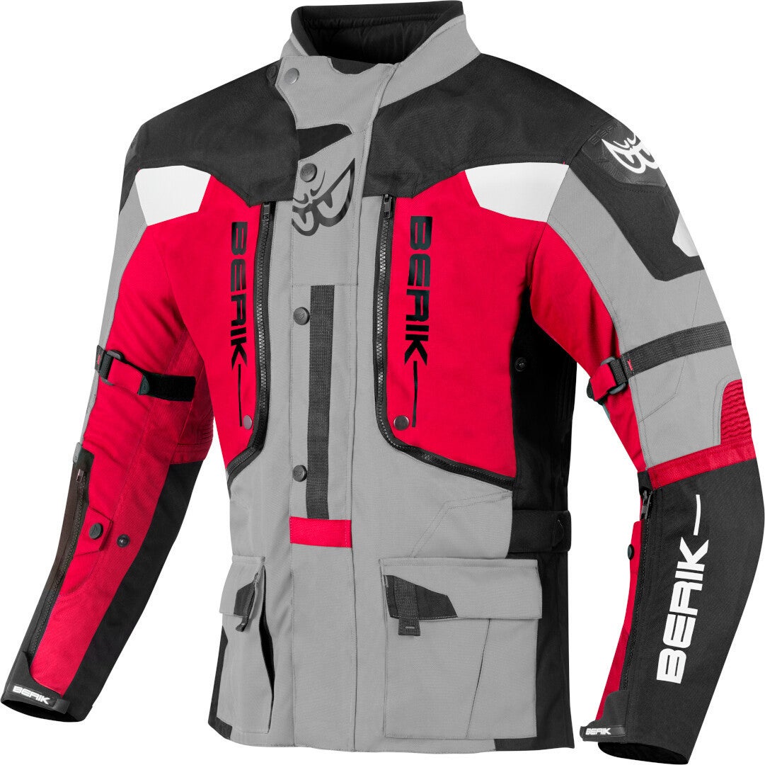 Berik Dakota waterproof 3in1 Motorcycle Textile Jacket black/grey/red 56 Figure 1