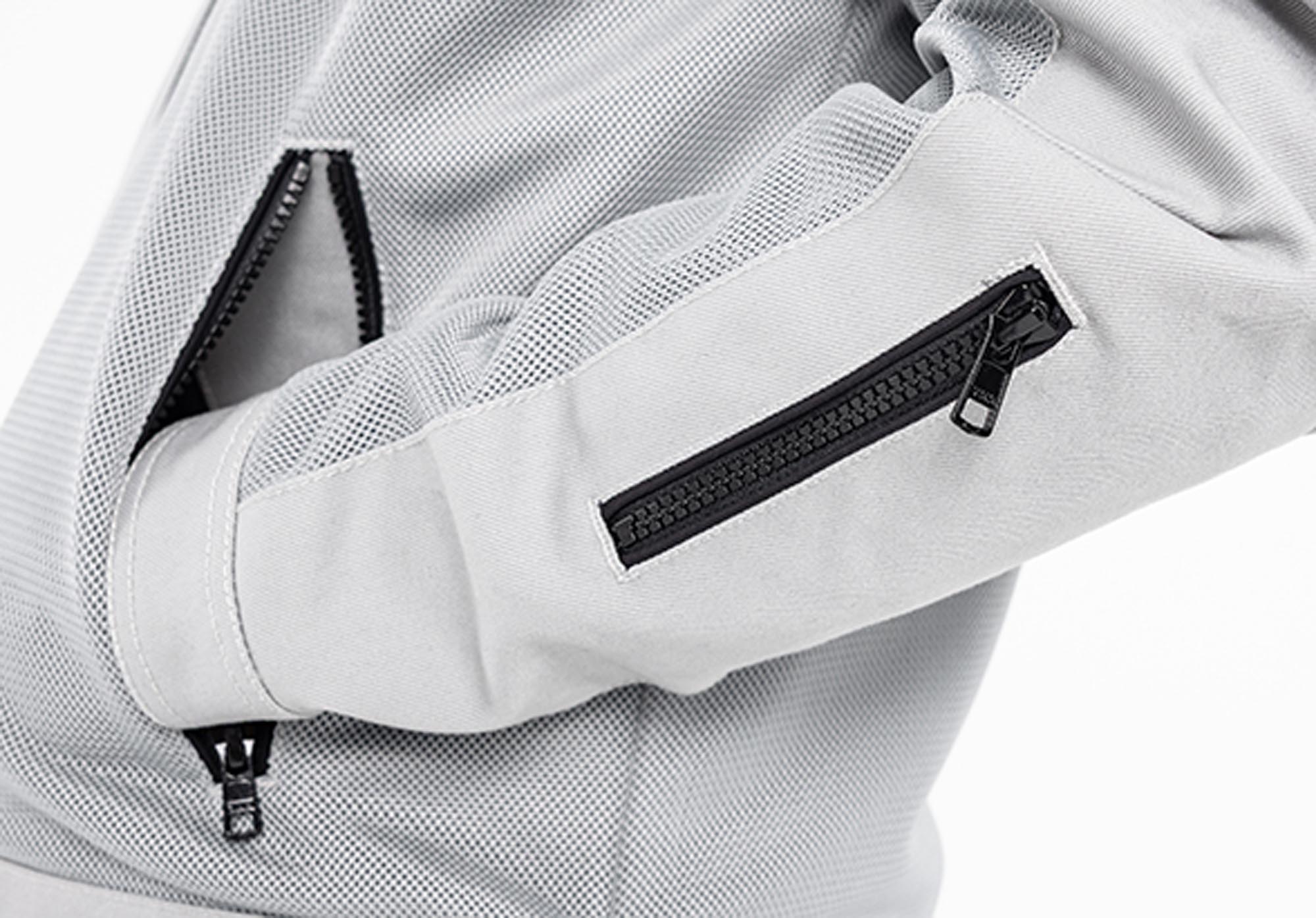 John Doe Aero Mesh perforated Motorcycle Textile Jacket white L Figure 13
