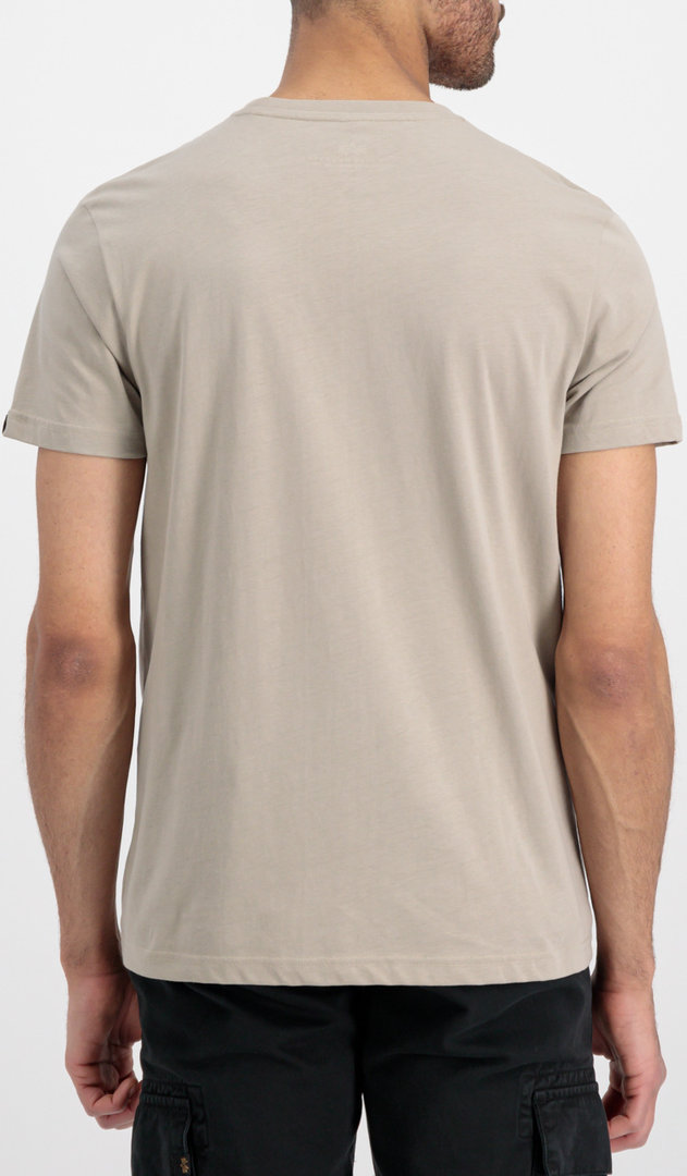 Alpha Industries Basic T Small Logo T-shirt Areia M Figura 3