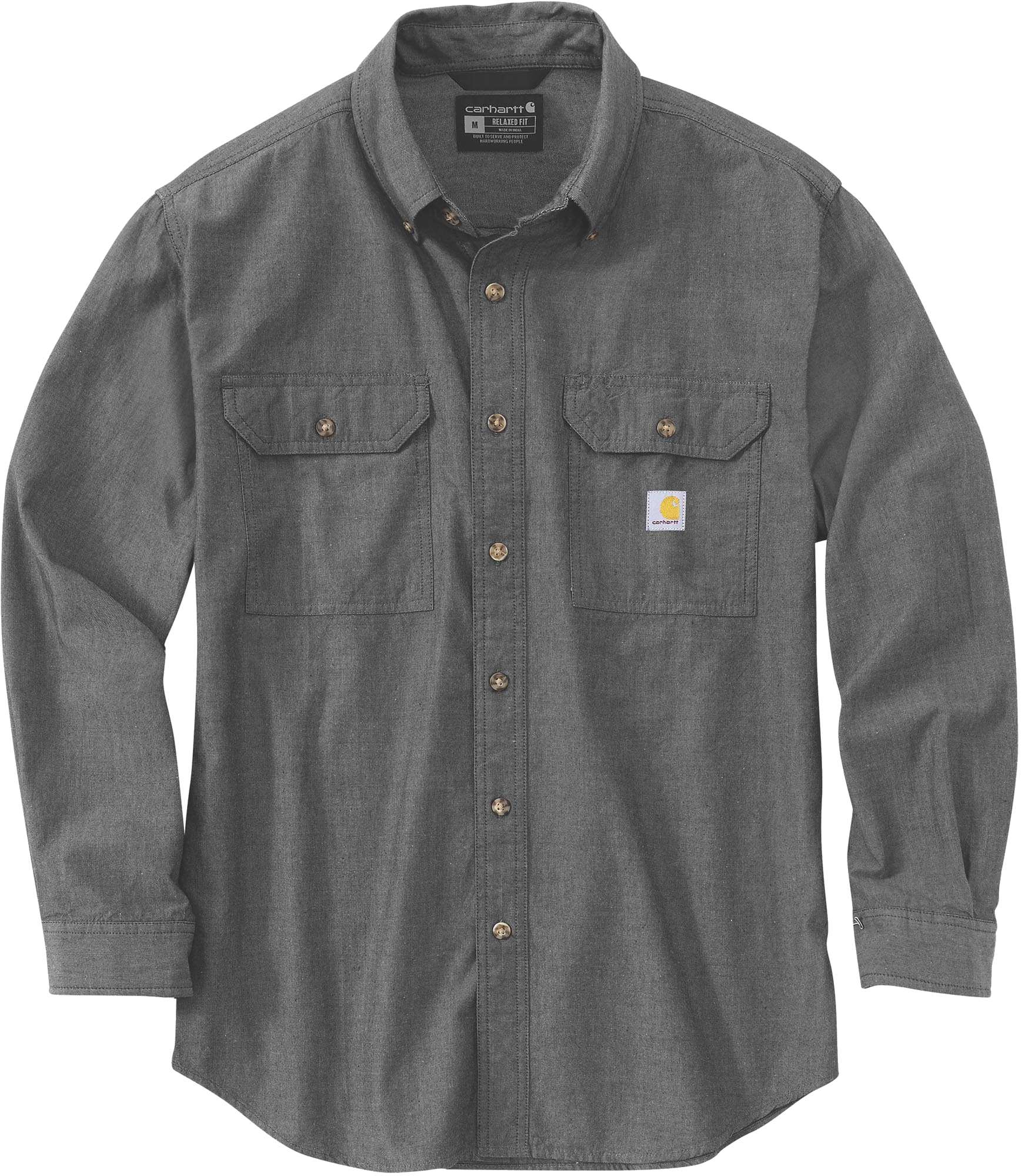 Carhartt Loose Fit Midweight Chambray Shirt grey/blue M Figure 1