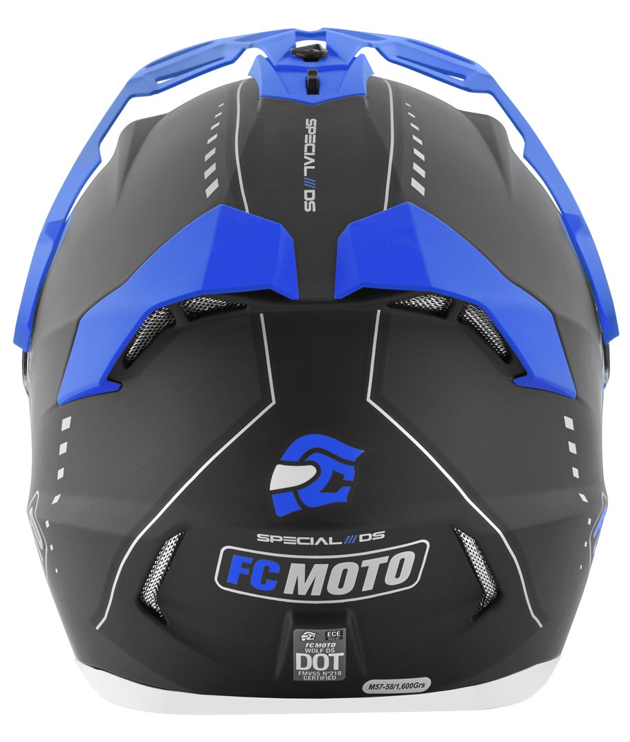 FC-Moto Merkur Pro Air Casco Enduro nero/blu XL Figura 5