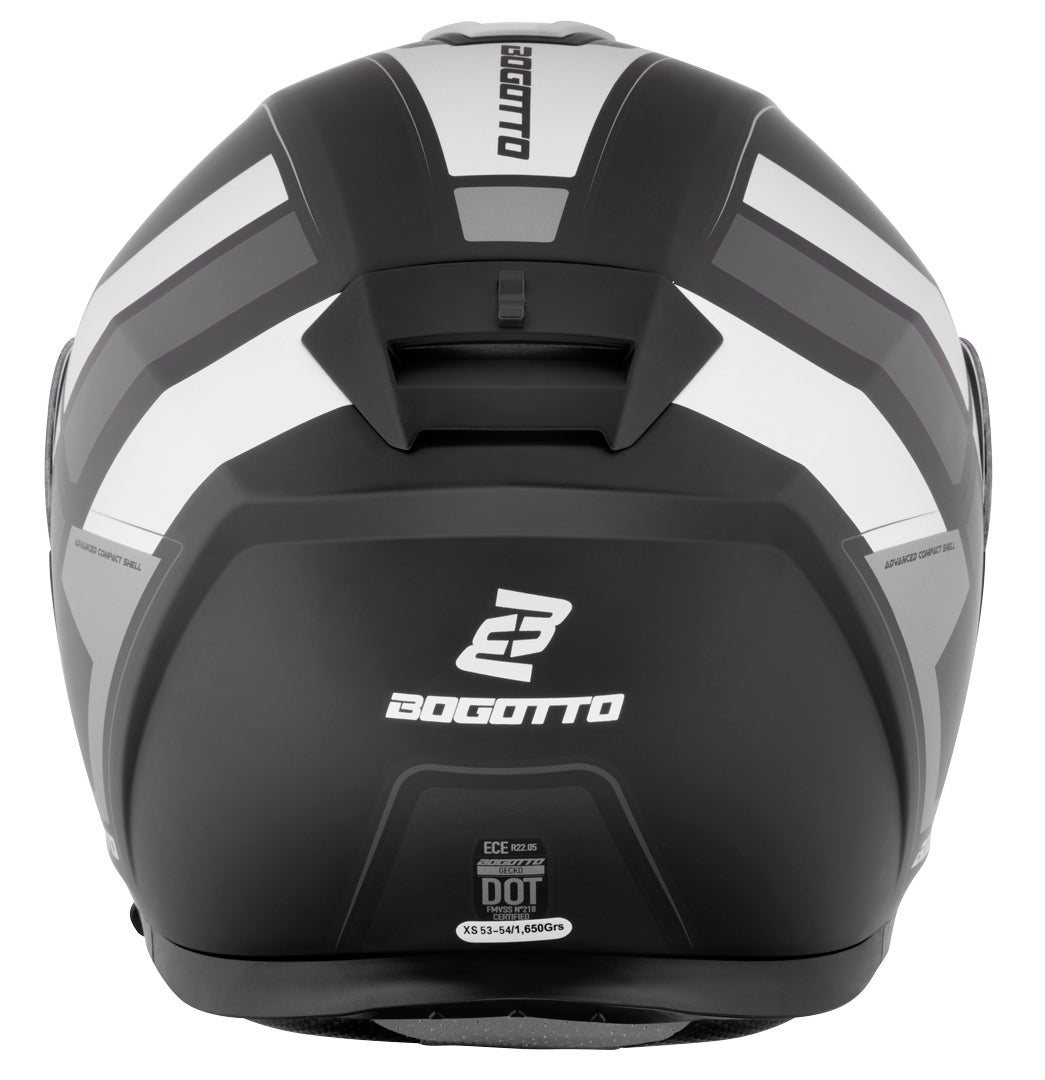 Bogotto FF403 Murata casque rabattable Blanc/Noir/Gris M (57/58) Figure 5