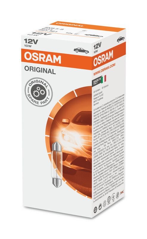 OSRAM Original Line Light Bulbs 12V 10W - x10-image-755297669