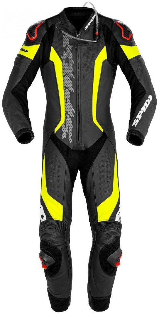 Spidi Laser Pro Tuta in moto forata a un pezzo nero/giallo 50 Figura 1