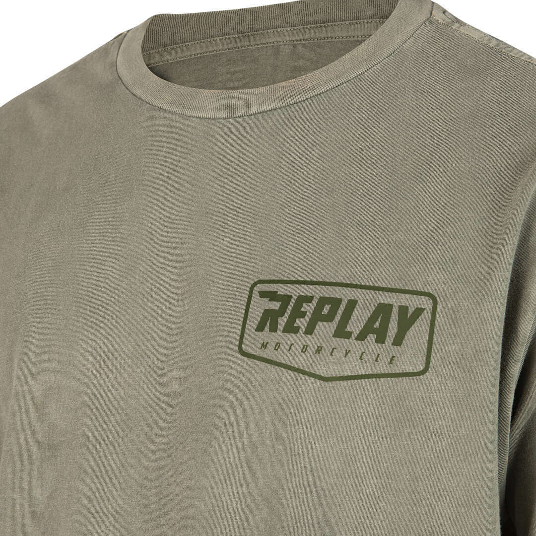 Replay Classic T-shirt grå XL Figur 4