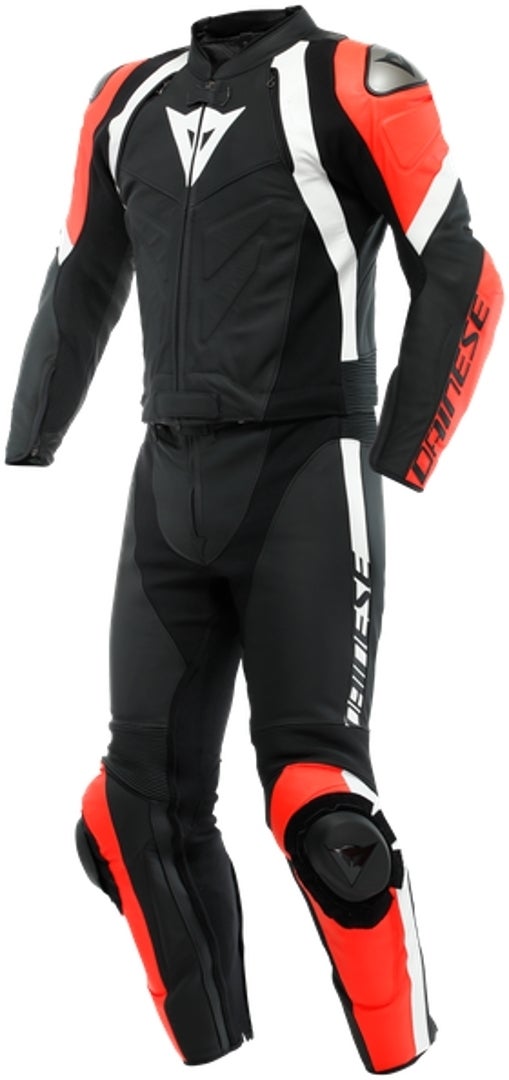 Dainese Avro 4 2-Piece Motorcycle Leather Suit black/red/white 64 Figure 1