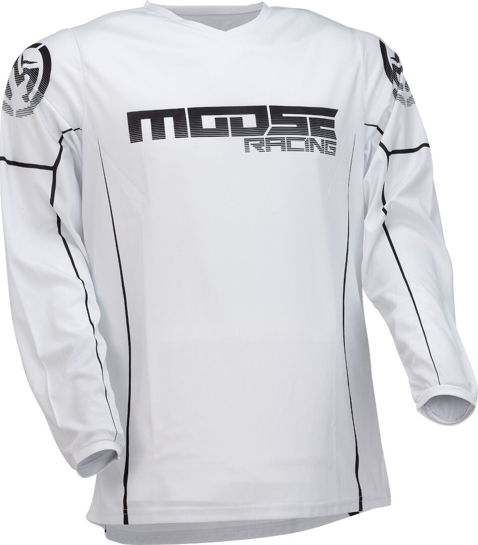 Moose Racing Qualifier 2022 Мотокросс Джерси белый/чёрный XL Рисунок 1