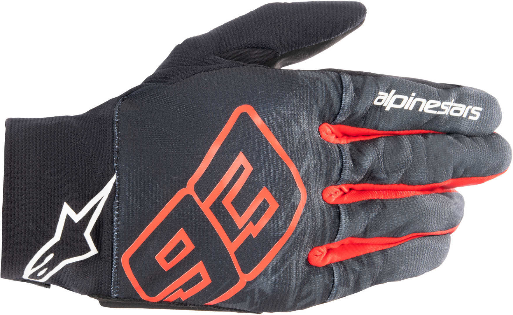 Alpinestars Aragon Motorcykelhandsker sort/rød/hvid L Figur 1
