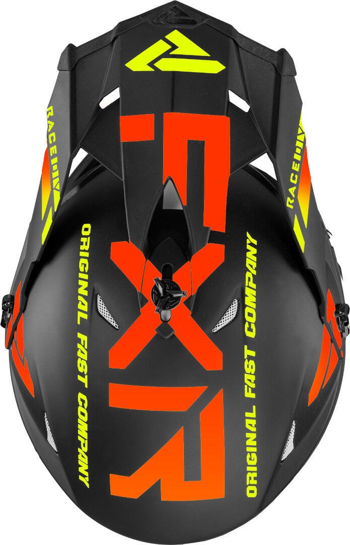 FXR Blade Race Div Motocross Helm schwarz/gelb/rot M (57/58) Abbildung 5