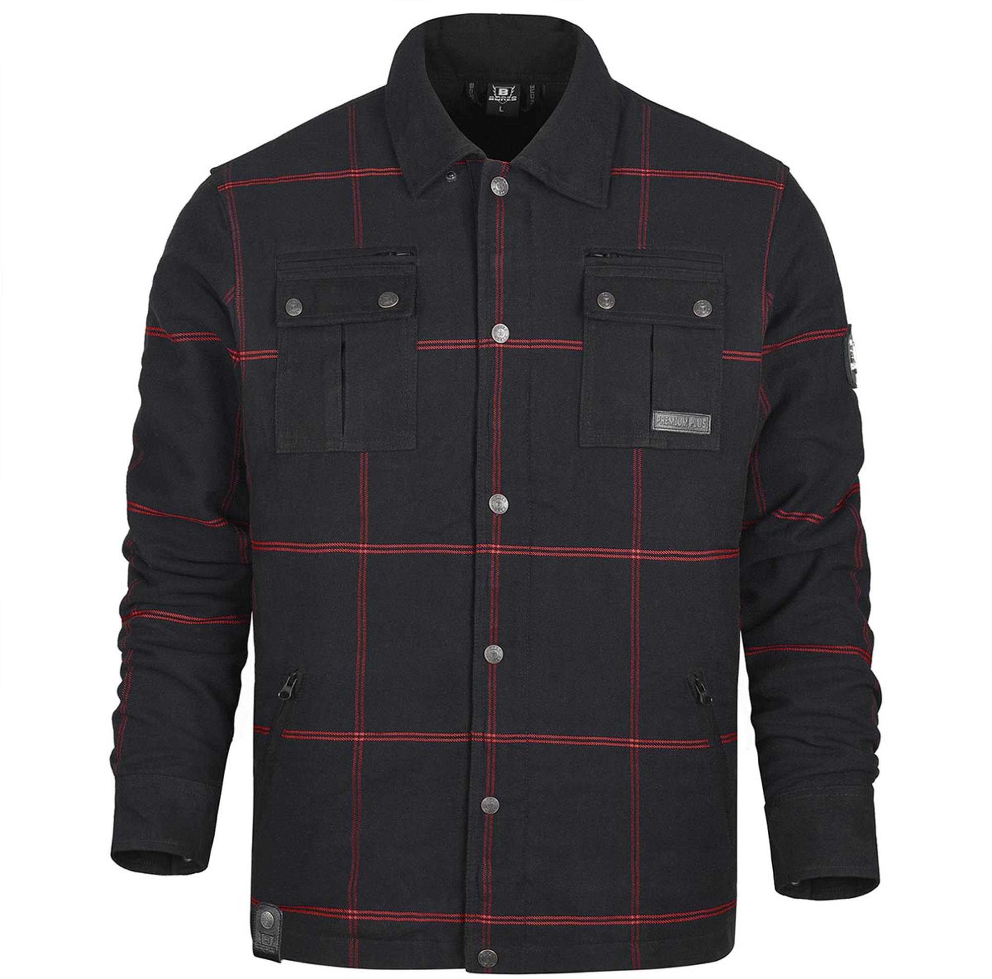 Bores Lumberjack Premium Plus Bortexx Motorradhemd AAA schwarz/rot M Abbildung 2