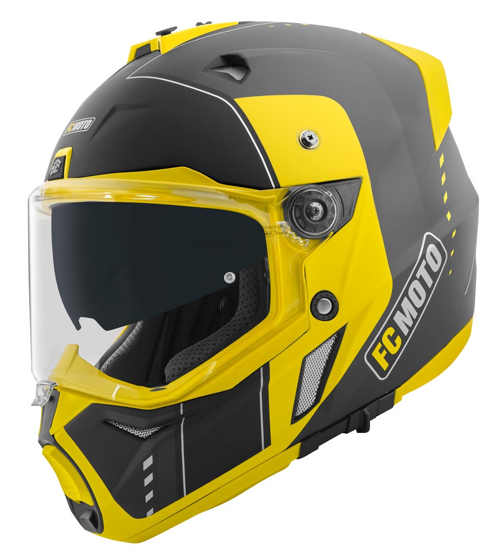 FC-Moto Merkur Pro Air Casco Enduro nero/giallo S Figura 4