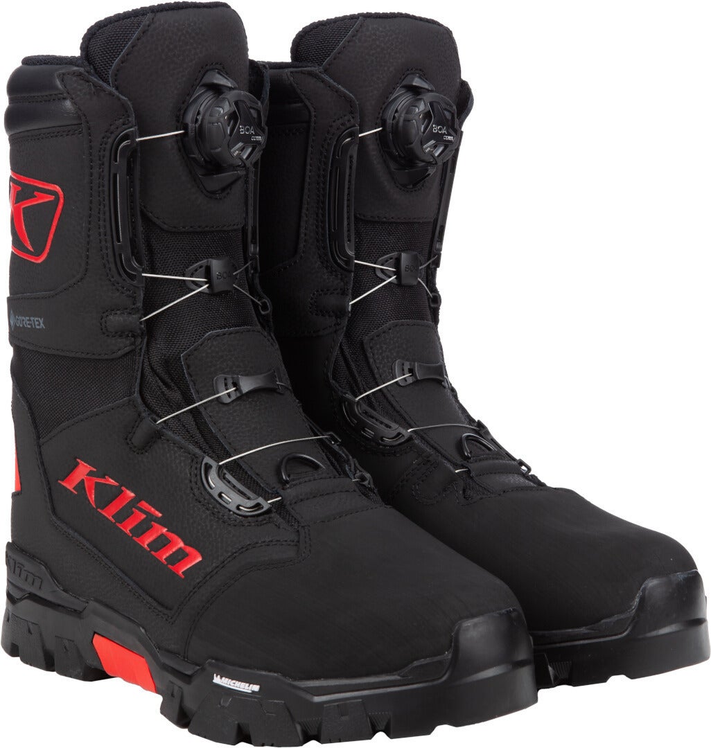 Klim Klutch GTX BOA Snowmobile Boots black/red 9 Figure 1