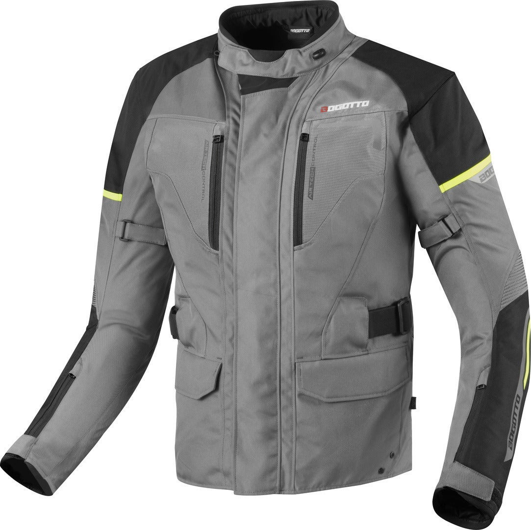 Bogotto Aveno waterproof 3in1 waterproof Motorcycle Textile Jacket Titanium 5XL Figure 1