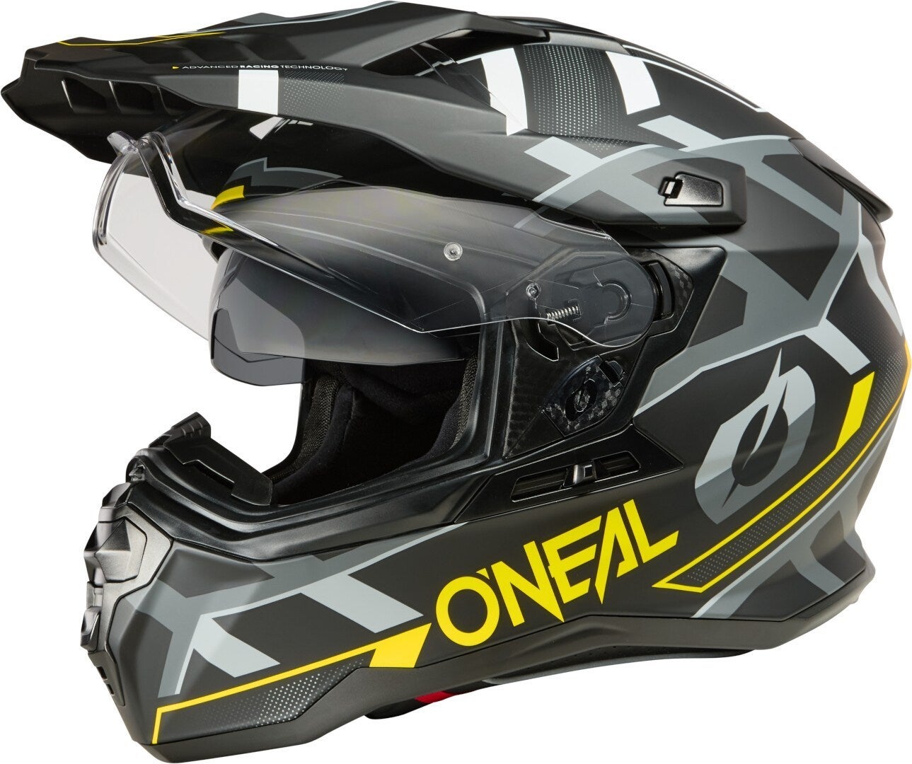Oneal D-SRS Square V.25 Motocross hjelm sort mat/grå/neon-gul 2XL Figur 2
