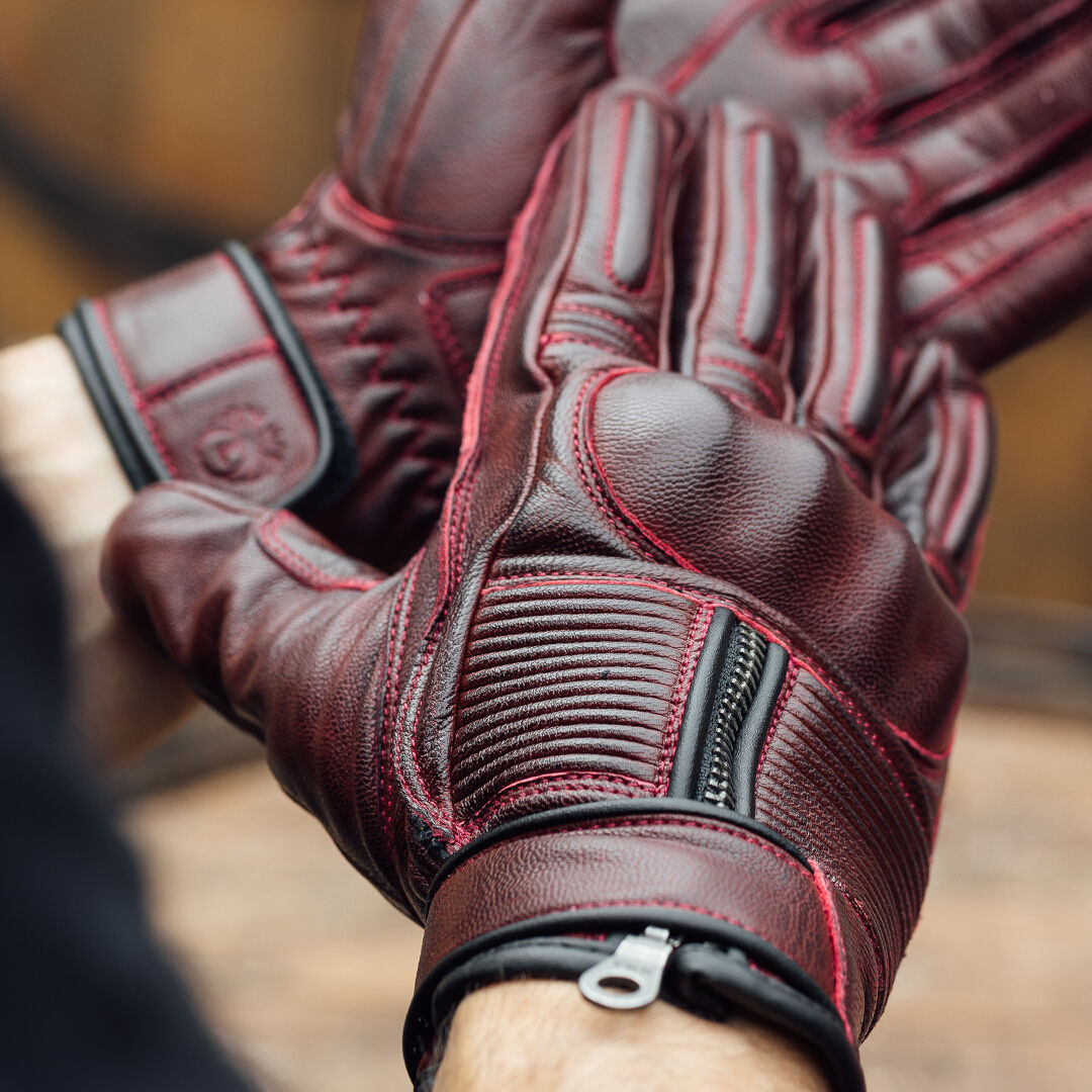 Merlin Glory D3O Heritage Motorradhandschuhe rot M Abbildung 6