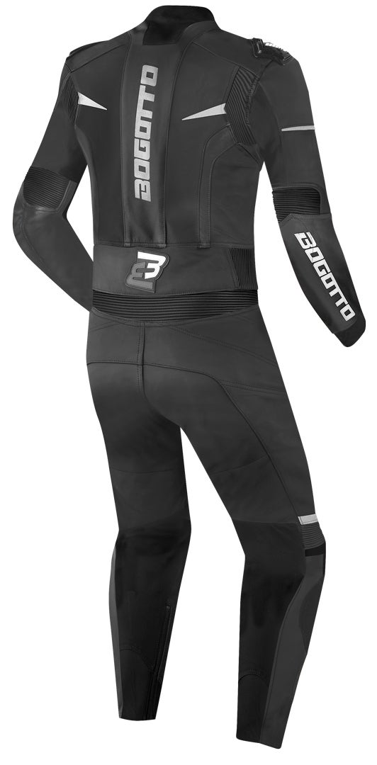 Bogotto Misano Two Piece Motorcycle Leather Suit black/grey 56 Figure 2