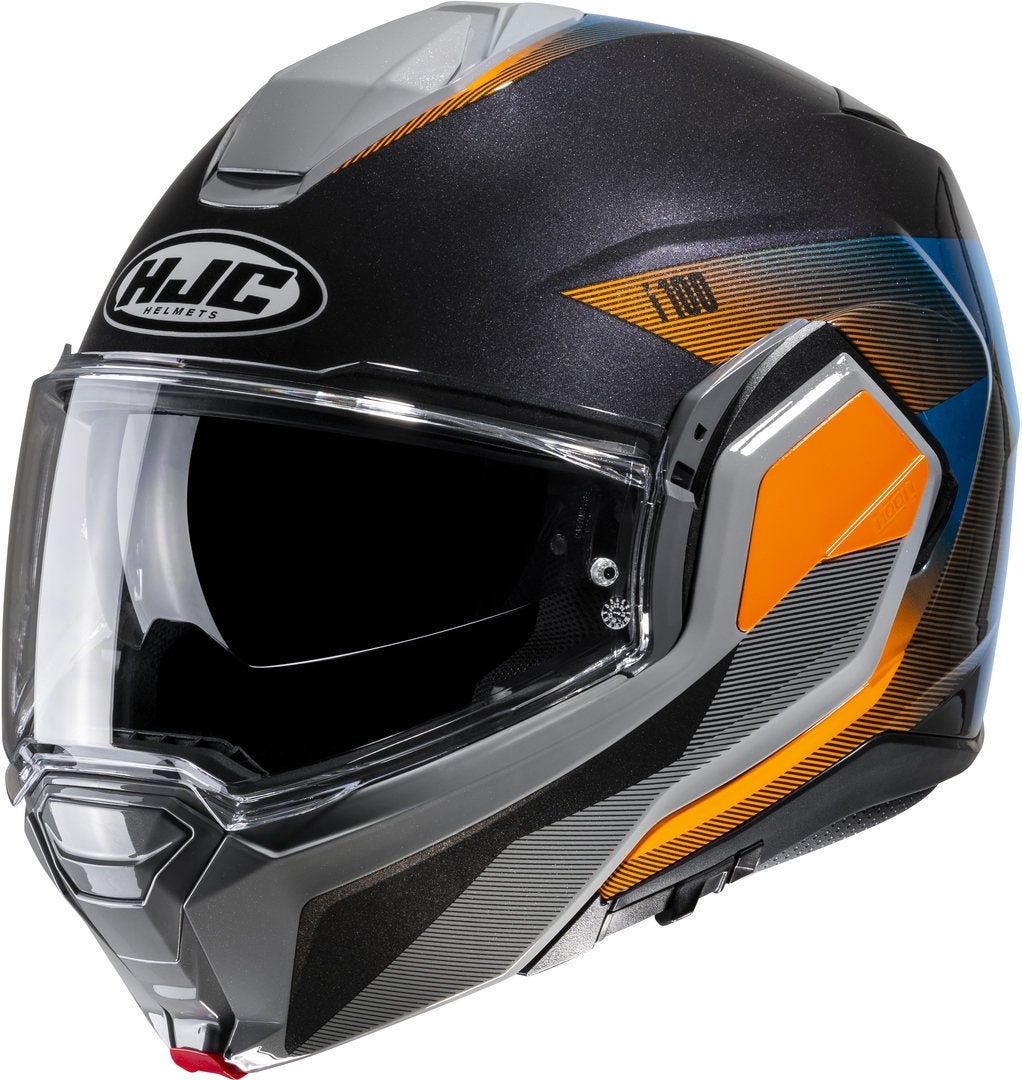 HJC i100 Beston Hjelm sort/orange XXL (62/63) Figur 1