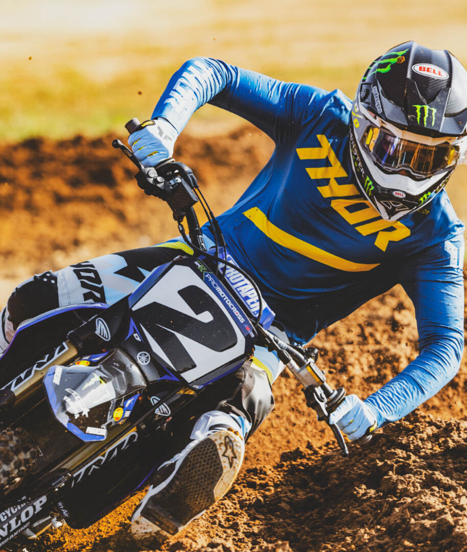 Thor Sportmode Brave Motocross bukser sort/blå/gul 40 Figur 12