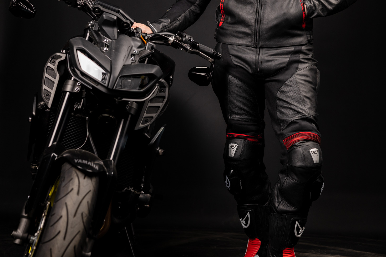 Berik Flexius Motorcykel læderbukser sort/blå 52 Figur 4