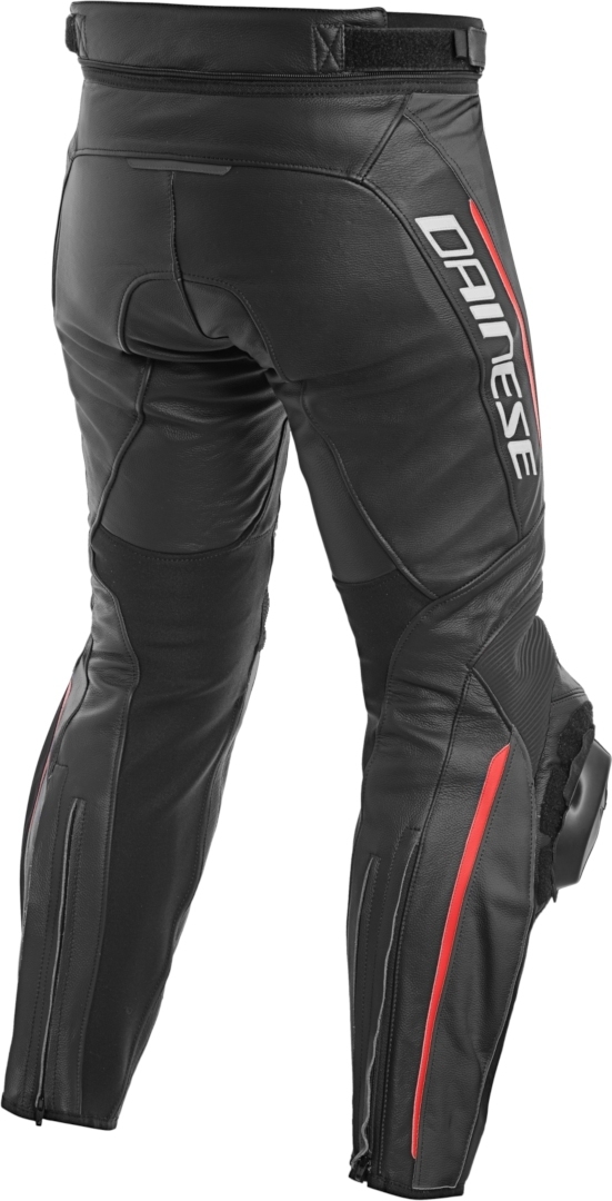 Dainese Delta 3 Perforierte Motorrad Lederhose schwarz/rot 64 Abbildung 2