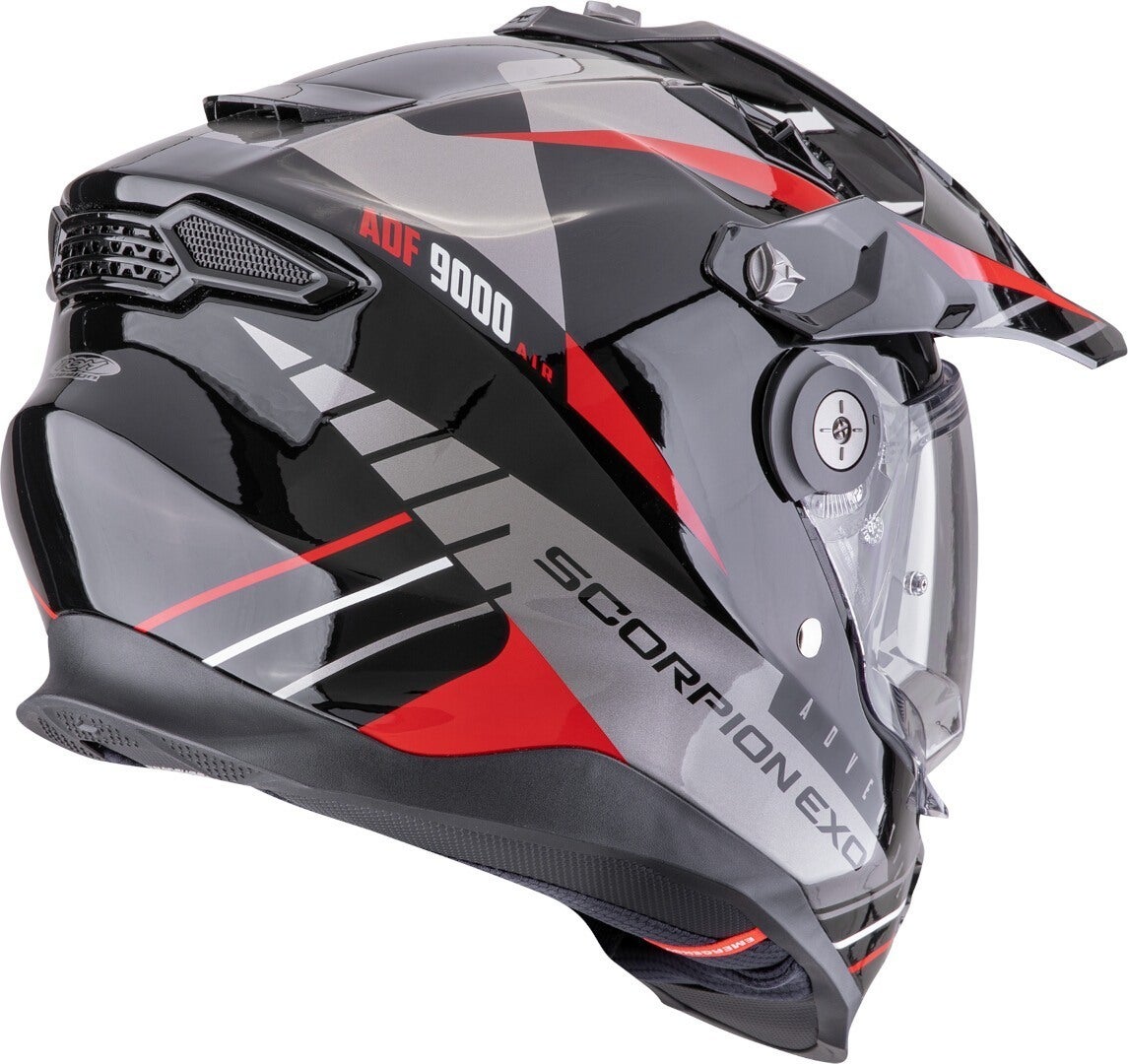 Scorpion ADF-9000 Air Feat Casco da motocross nero/argento/rosso S (55/56) Figura 2