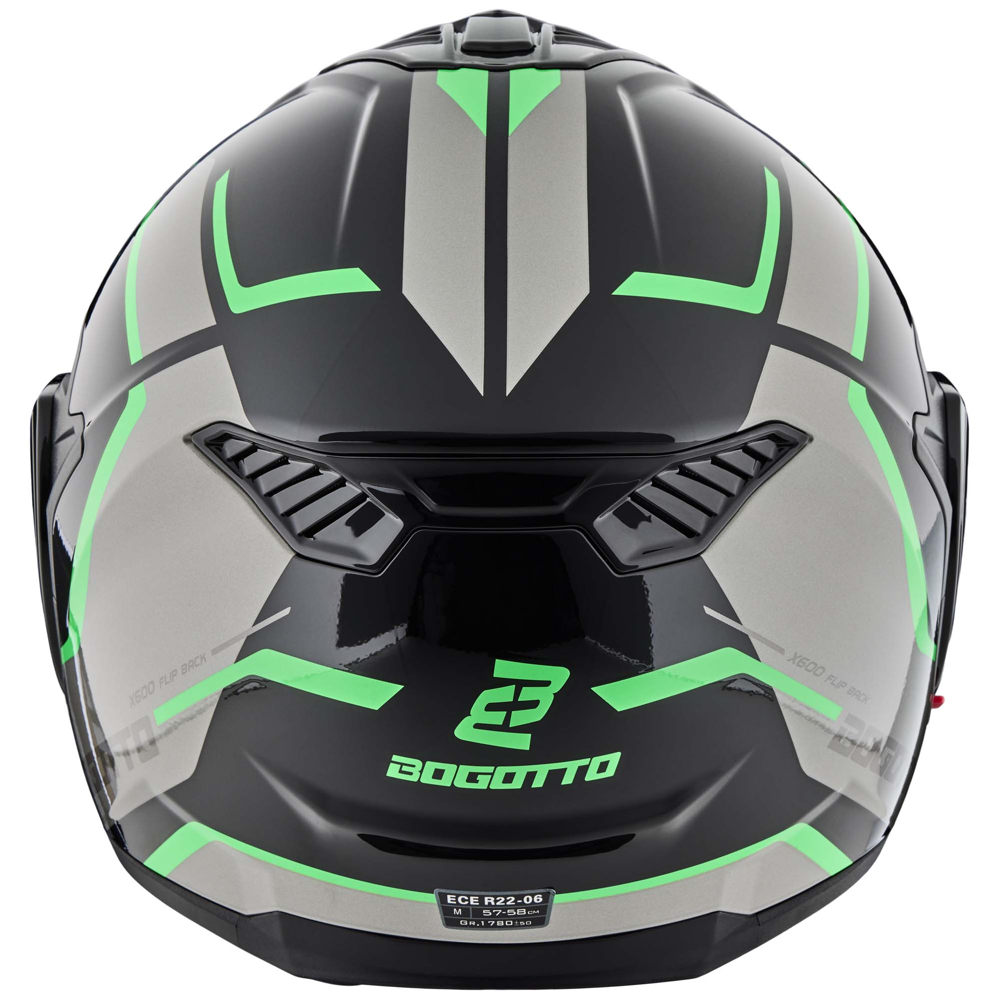 Bogotto FS-X600 Vyda Cască negru/gri/verde XL Figura 7