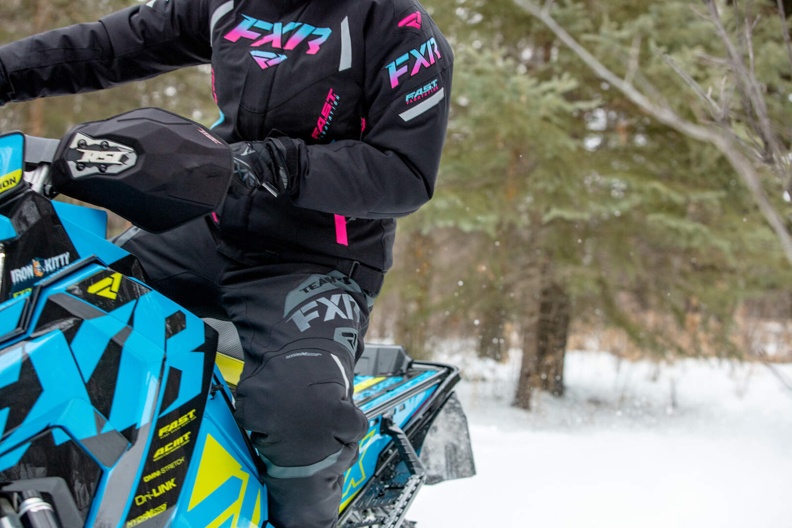FXR Team FX Senhoras Snowmobile Bib Calças preto 10 Figura 4