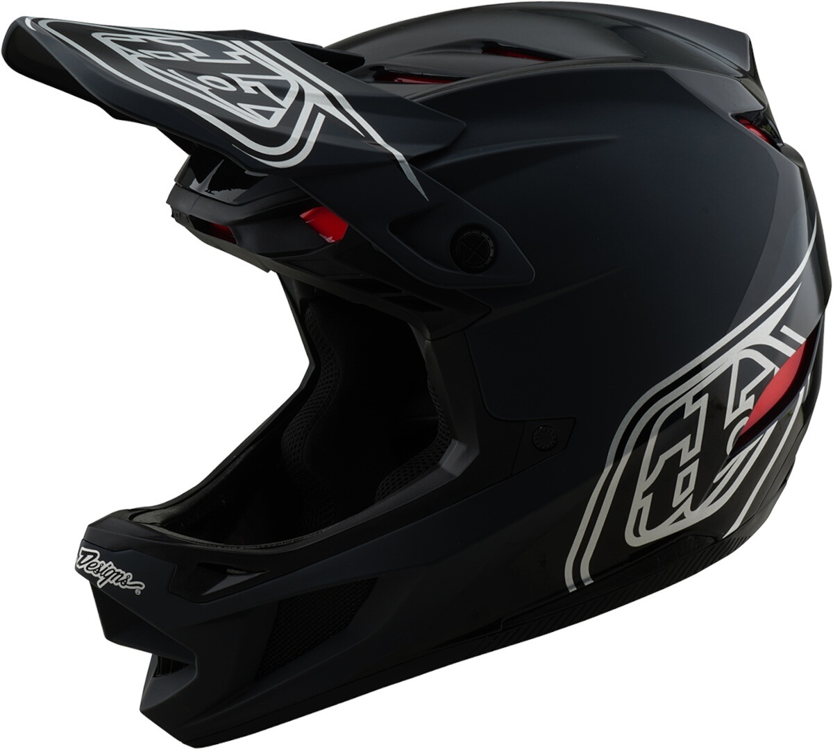 Troy Lee Designs D4 Mips Shadow Elmo da discesa in poliacrilite nero/nero opaco XL (60/61) Figura 1